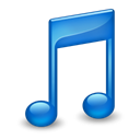 Sidebar Music Blue icon